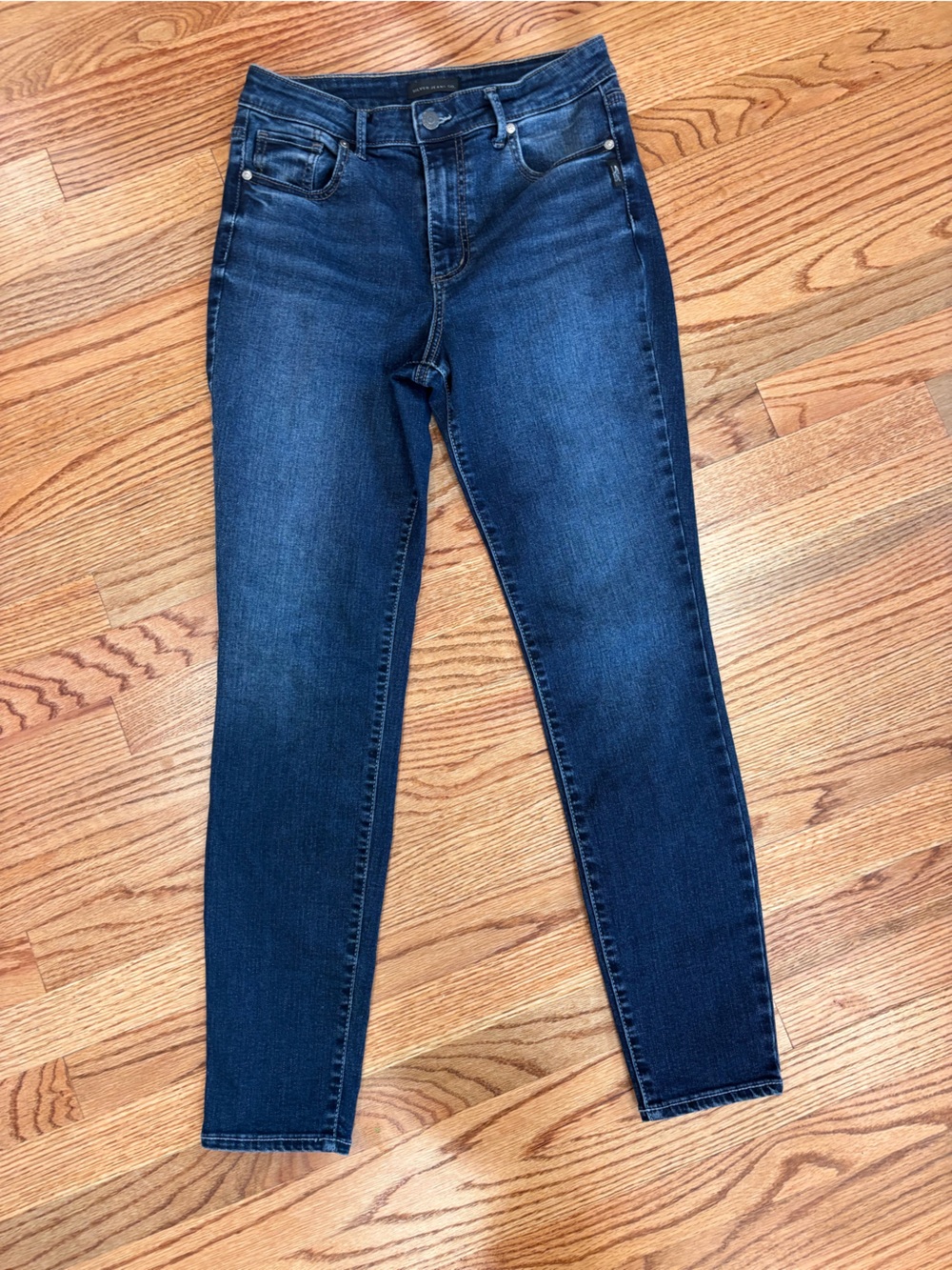 Silver Jeans Co ISBSTER Sister Skinny Jeans Women’s 29 Dark Wash Stretch Denim